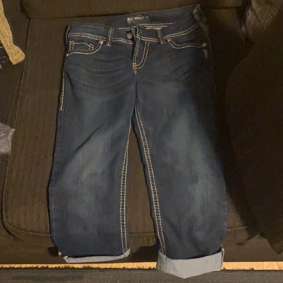 Silver Suki Capris - Picture 2 of 4